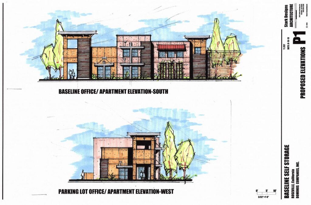 baseline center self storage drawing